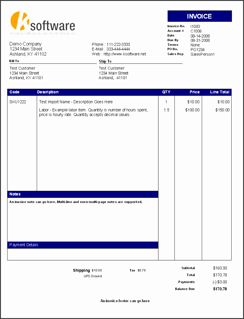 free business invoices templates pdf